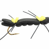 Chernobyl Ant, Size 6 | Black and Yellow | Qty. 6 | Wild Water Fly Fishing