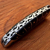 Everyday Carry Damascus Steel Pocket Knife - Buffalo Horn Charm