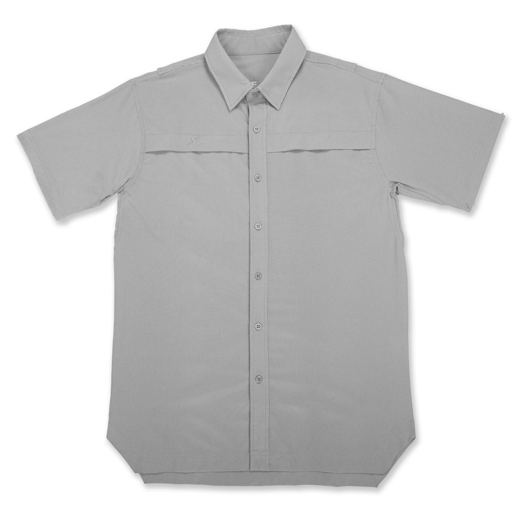 Short Sleeve Solid Lifestyle Button Down w/ REPEL-X
