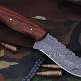 Damascus Hunting Skinning Knife