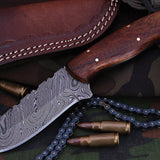 Damascus Hunting Skinning Knife