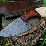 Custom Handmade Damascus Steel Skinning Knife