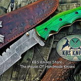 Custom Handcrafted Damascus Steel Tops Tanto Tactical Tracker Folding Knife - Ideal for Survival, Camping & Tactical Use | KBS Knives