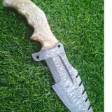 Full Tang Custom Handmade Damascus Steel Tracker Knife