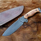 Custom Handcrafted Full Tang 1095 High Carbon Steel Camping Knife