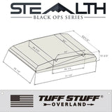 Stealth Hardshell Rooftop Tent – Aluminum – 3 Person – Black – Low-Profile Overland Tent