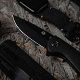 The Peasant Folding Pocket Knife Giftset for Men and Women (Black and Blue)
