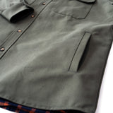 Lined Yukon Flannel Shirt Jacket, Olive