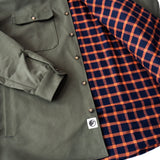 Lined Yukon Flannel Shirt Jacket, Olive