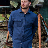 Grand Flannel, Dark Blue Mini Check