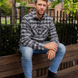 Grand Flannel, Charcoal Gingham