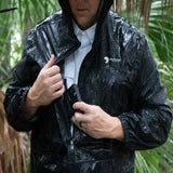 Black Fin - Waterproof Pocket Rain Jacket
