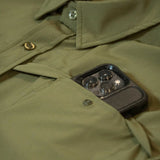 Long Sleeve Solid Lifestyle Button Down w/ REPEL-X