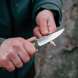 The Straight Back Folding Pocket Knife Giftset for Men and Women (Grey and Red)