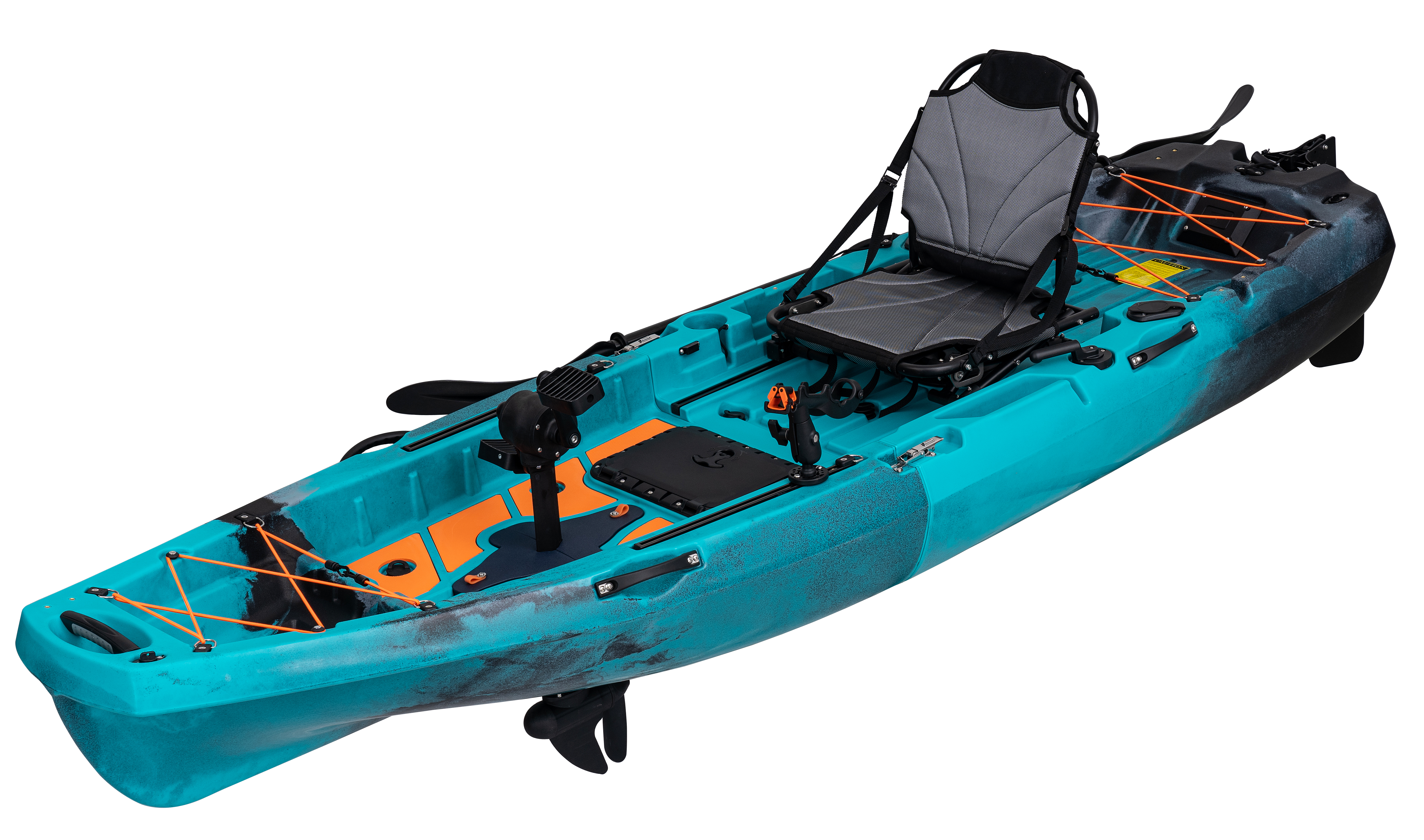 10ft Radar Modular Propeller Drive Pedal Fishing Kayak | 430lbs Capacity | 2 Piece