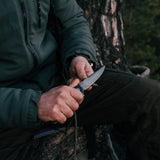The Straight Back Folding Pocket Knife Giftset for Men and Women (Silver and Black)