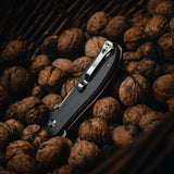 The Straight Back Folding Pocket Knife Giftset for Men and Women (Grey and Red)