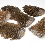 India Hen Back feather patch (Moonlit)