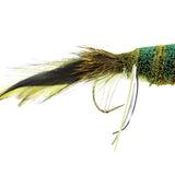 Deer Hair Frog Bass Bug Popper, Size 2 | Green Frog |Qty. 2 | Wild Water Fly Fishing