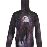 Eagle Sun Protective Wildlife Graphic Hoodie