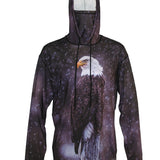 Eagle Sun Protective Wildlife Graphic Hoodie