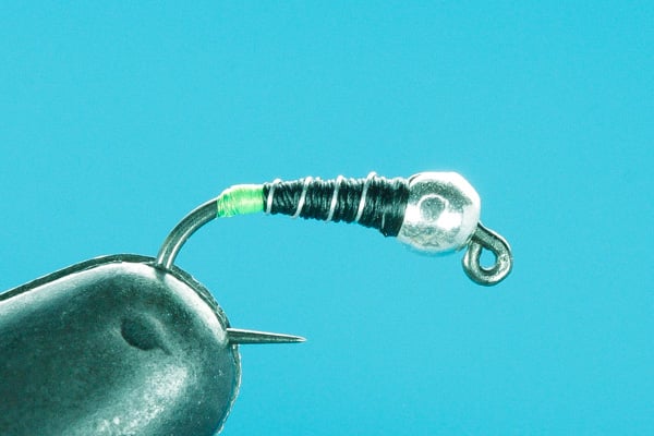 Euro Zebra Midge Hot Butt - Tungsten (Barbless)