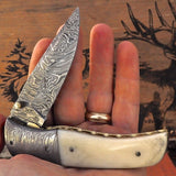 Everyday Carry Legacy Custom Damascus Folding Knife