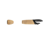 Cork fighting butt grip with black end insert and angled cut