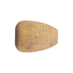 Light tan cork fighting butt grip with rounded end