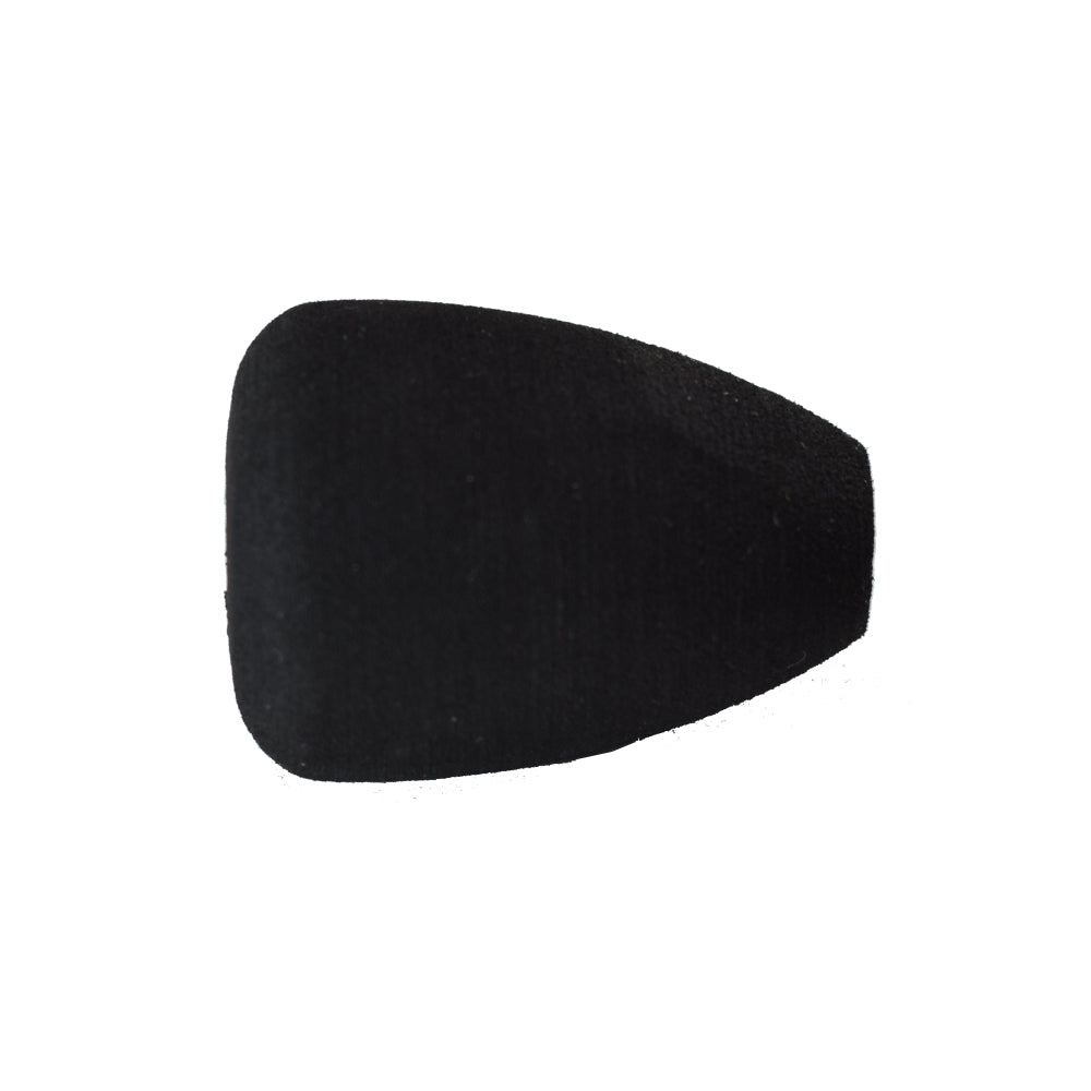Black EVA fighting butt grip pad, contoured surface for secure hold