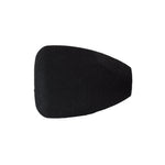 Black EVA fighting butt grip pad, contoured surface for secure hold