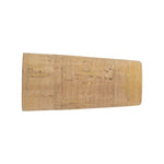 Cork fishing rod fighting butt grip panel, rectangular light tan cork texture