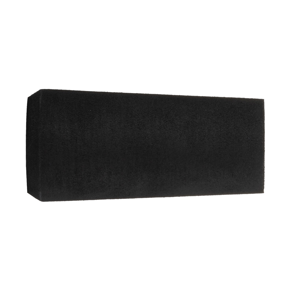 Black EVA fighting butt grip sleeve, rectangular foam cover for fishing rod handle