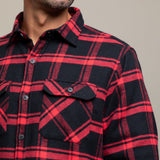 Field Grand Flannel, Huntsman Plaid in Black