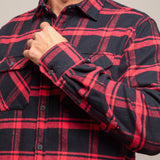 Field Grand Flannel, Huntsman Plaid in Black