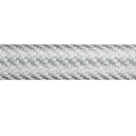 Light gray carbon fiber reel seat insert sleeve with woven pattern