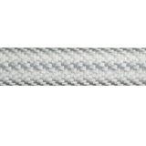 Light gray carbon fiber reel seat insert sleeve with woven pattern