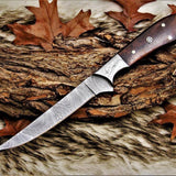 Fillet Knife with Sheath – 8.75" Damascus Blade