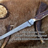 Fish Fillet Knife – 7" Damascus Blade with Sheath
