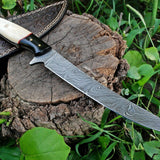 Fish Skinning Knife – 8" Damascus Steel Blade