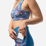 Enchanted Grayling Pocket Capri Leggings