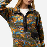 Unbound Brown Riffle Snap Fleece