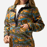 Unbound Brown Riffle Snap Fleece