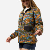 Unbound Brown Riffle Snap Fleece