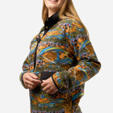 Unbound Brown Riffle Snap Fleece