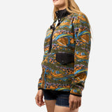 Unbound Brown Riffle Snap Fleece