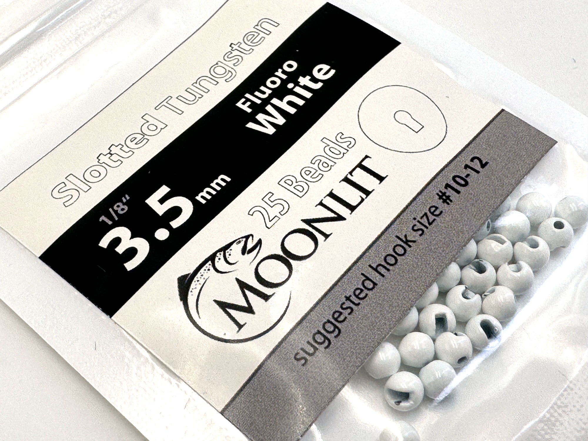 Moonlit Slotted Tungsten Beads (25 pack)