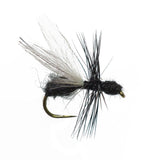 3 Pack Black Fur Flying Ant Terrestrial Trout Dry Fly - Hook Size 16