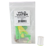 Green Foam Grasshopper Fly Tying Material Kit, size 8 | Wild Water Fly Fishing