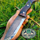 Custom Handcrafted Full Tang 1095 High Carbon Steel Bushcraft Blade Knife
